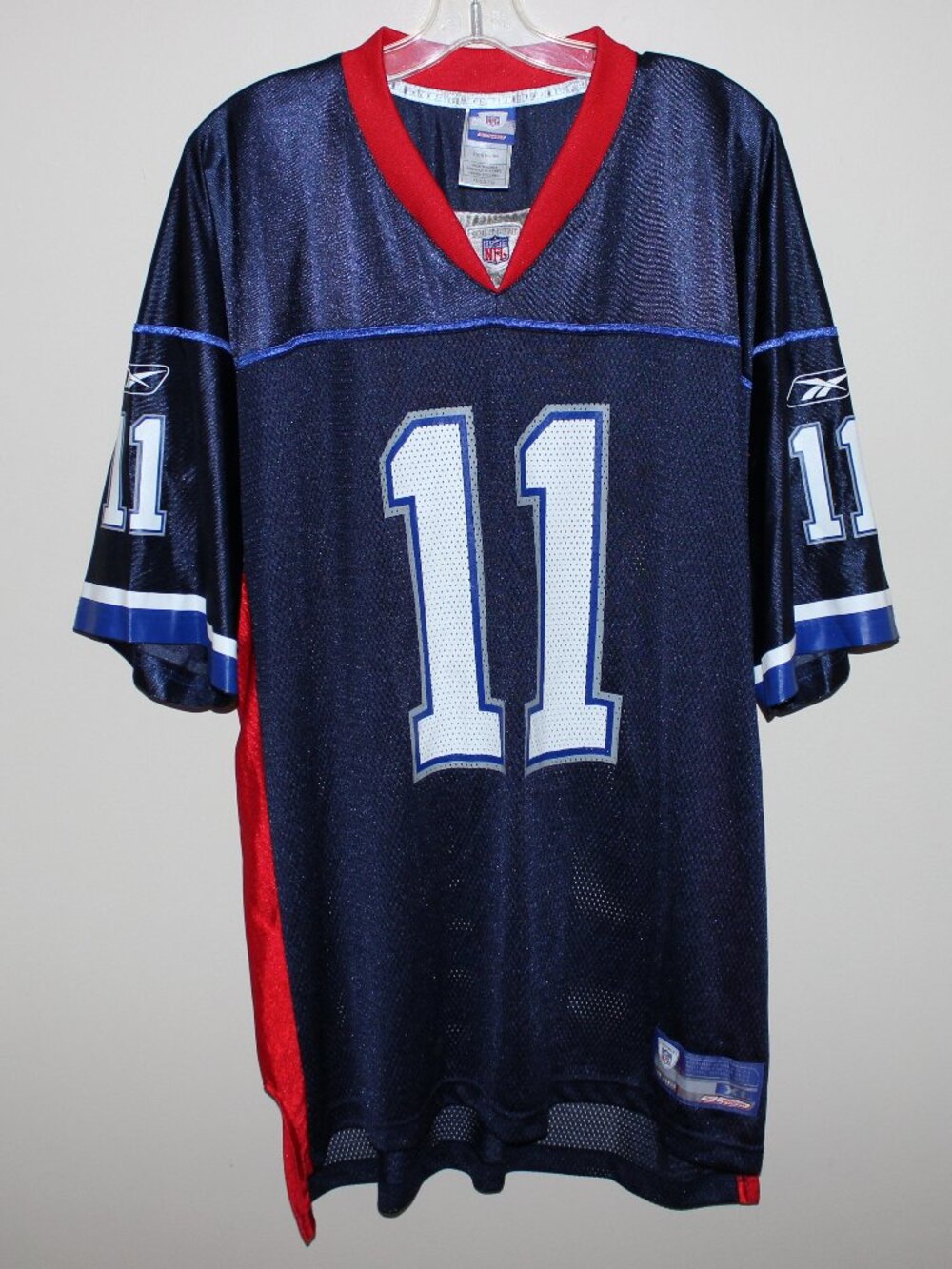 flawless❤️vintage Reebok Drew BLEDSOE #11 Buffalo Bills NFL Jersey Made in Korea